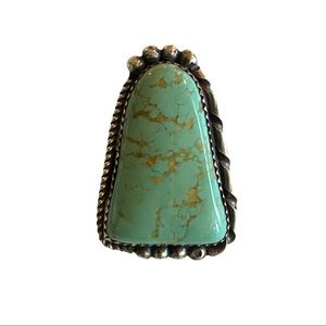 Turquoise Sterling Silver Ring signed